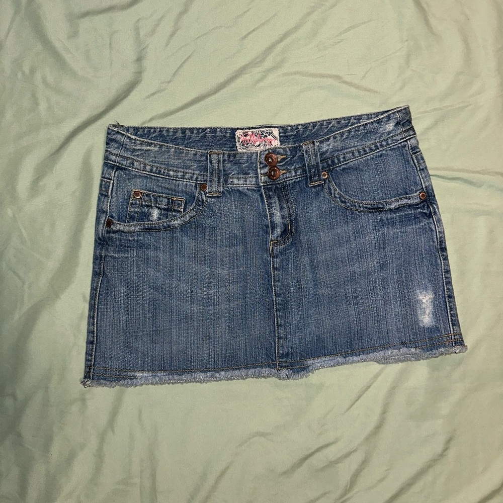 Billabong Blue Denim Mini Skirt